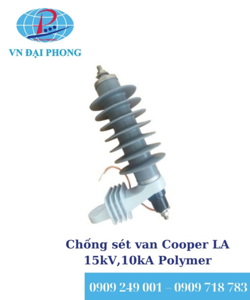 Chống sét van Cooper LA 15kV,10kA Polymer