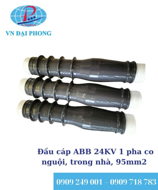 Đầu cáp ABB 24KV 1 pha co nguội, trong nhà, 95mm2