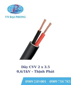 Dây cáp Thịnh Phát CVV 2 x 3.5 - 0,6/1kV