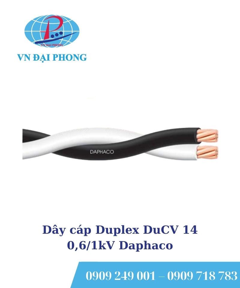 Dây cáp Duplex DuCV 14 - 0,6/1kV DP
