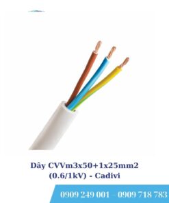 Dây cáp điện Cadivi CVVm3x50+1x25mm2 (0.6/1kV)