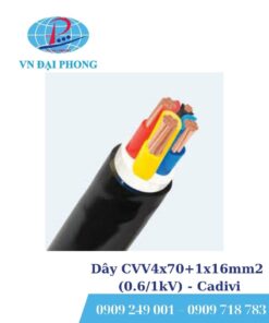 Dây cáp điện Cadivi CVV4x70+1x16mm2 (0.6/1kV)