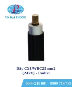 Dây cáp điện Cadivi CX1/WBC25mm2 (24kV) cách điện 5.5mm