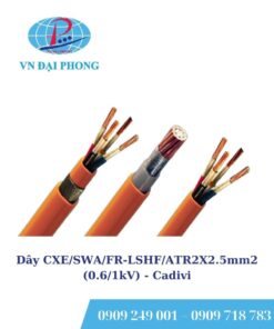 Dây cáp điện Cadivi CXE/SWA/FR-LSHF/ATR2X2.5mm2 (0.6/1kV)