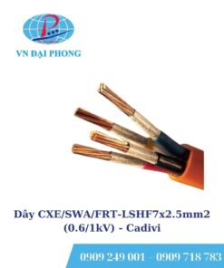 Dây cáp điện Cadivi CXE/SWA/FRT-LSHF7x2.5mm2 (0.6/1kV)