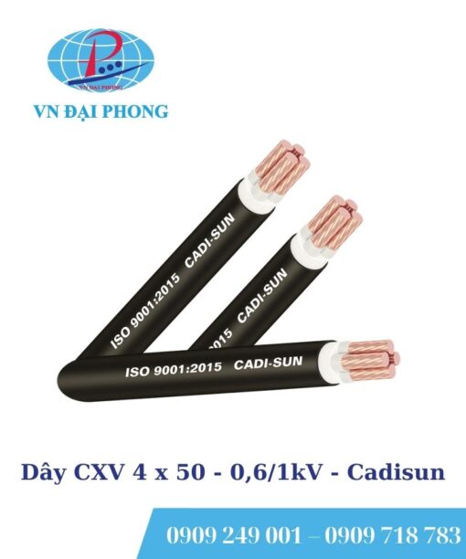 Dây cáp điện Cadisun CXV 4 x 50 - 0,6/1kV