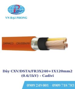 Dây cáp điện Cadivi CXV/DSTA/FR3X240+1X120mm2 (0.6/1kV)