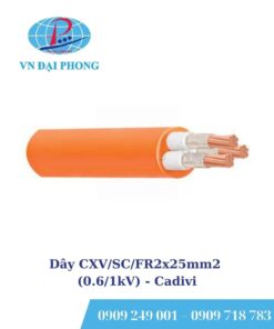 Dây cáp điện Cadivi CXV/SC/FR2x25mm2 (0.6/1kV)