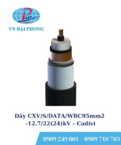 Dây cáp điện Cadivi CXV/S/DATA/WBC95mm2-12.7/22(24)kV
