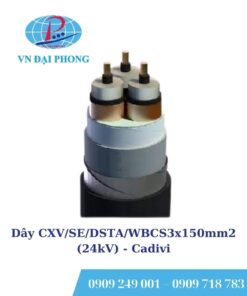 Dây cáp điện Cadivi CXV/SE/DSTA/WBCS3x150mm2 (24kV)