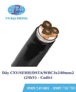 Dây cáp điện Cadivi CXV/SEHH/DSTA/WBC3x240mm2 (24kV)