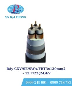Dây cáp điện Cadivi CXV/SE/SWA/FRT3x120mm2-12.7/22(24)kV