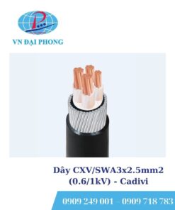 Dây cáp điện Cadivi CXV/SWA3x2.5mm2 (0.6/1kV)