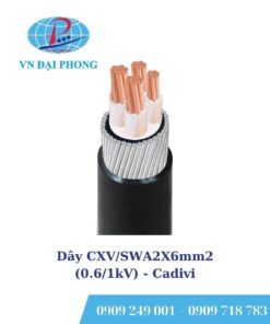 Dây cáp điện Cadivi CXV/SWA2X6mm2 (0.6/1kV)