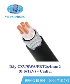 Dây cáp điện Cadivi CXV/SWA/FRT2x4mm2 (0.6/1kV)
