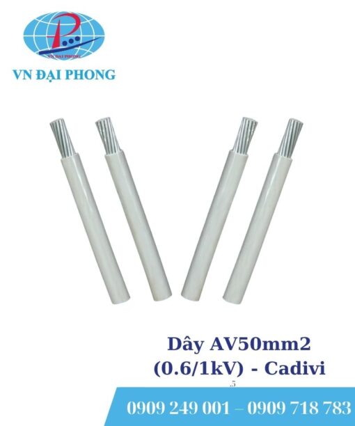 Dây cáp điện Cadivi AV50mm2 (0.6/1kV)