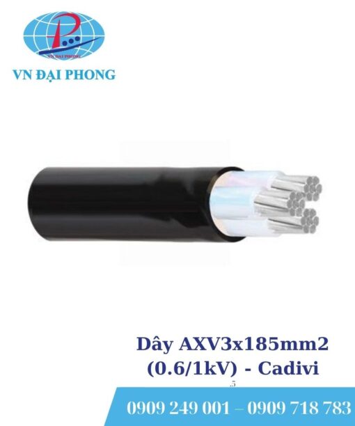 Dây cáp điện Cadivi AXV3x185mm2 (0.6/1kV)
