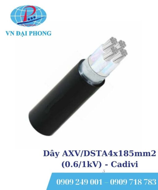 Dây cáp điện Cadivi AXV/DSTA4x185mm2 (0.6/1kV)
