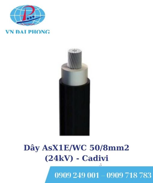 Dây cáp điện Cadivi AsX1E/WC 50/8mm2 (24kV)