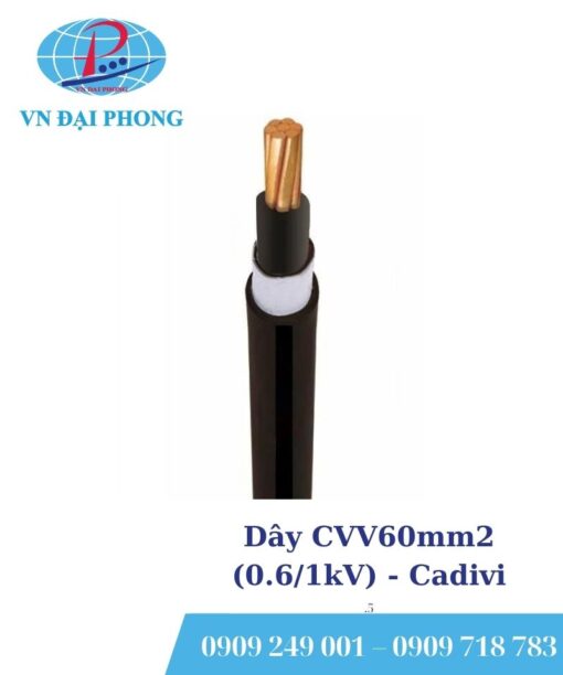Dây cáp điện Cadivi CVV60mm2 (0.6/1kV)