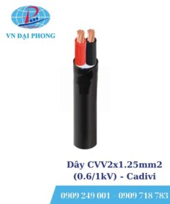 Dây cáp điện Cadivi CVV2x1.25mm2 (0.6/1kV)
