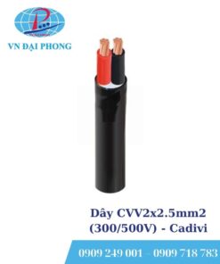 Dây cáp điện Cadivi CVV2x2.5mm2 (300/500V)