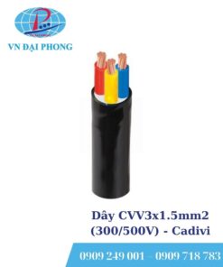 Dây cáp điện Cadivi CVV3x1.5mm2 (300/500V)