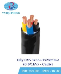 Dây cáp điện Cadivi CVV3x35+1x25mm2 (0.6/1kV)
