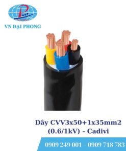 Dây cáp điện Cadivi CVV3x50+1x35mm2 (0.6/1kV)