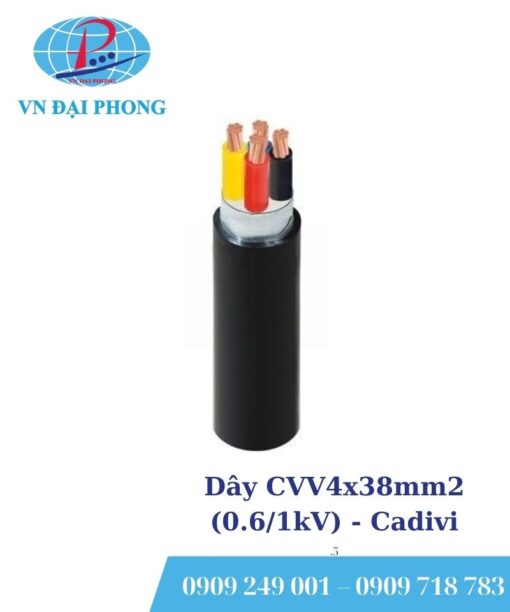Dây cáp điện Cadivi CVV4x38mm2 (0.6/1kV)