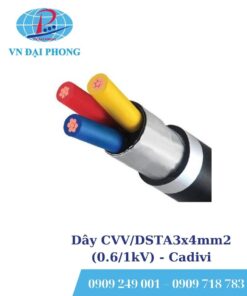 Dây cáp điện Cadivi CVV/DSTA3x4mm2 (0.6/1kV)