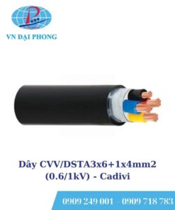 Dây cáp điện Cadivi CVV/DSTA3x6+1x4mm2