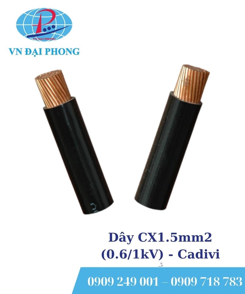 Dây cáp điện Cadivi CX1.5mm2 (0.6/1kV)