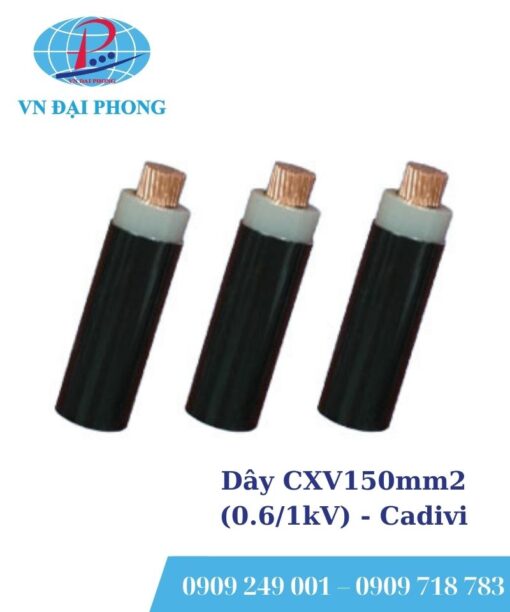Dây cáp điện Cadivi CXV150mm2 (0.6/1kV)