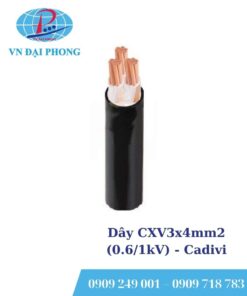 Dây cáp điện Cadivi CXV3x4mm2 (0.6/1kV)