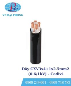 Dây cáp điện Cadivi CXV3x4+1x2.5mm2 (0.6/1kV)