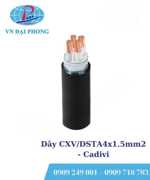Dây cáp điện Cadivi CXV/DSTA4x1.5mm2 (0.6/1kV)