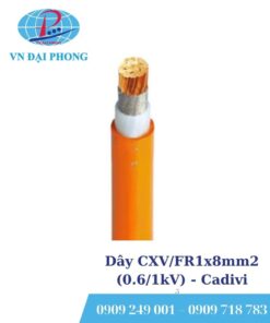 Dây cáp điện Cadivi CXV/FR1x8mm2 (0.6/1kV)