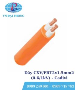 Dây cáp điện Cadivi CXV/FRT2x1.5mm2 (0.6/1kV)