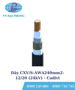 Dây cáp điện Cadivi CXV/S-AWA300mm2-12/20 (24kV)