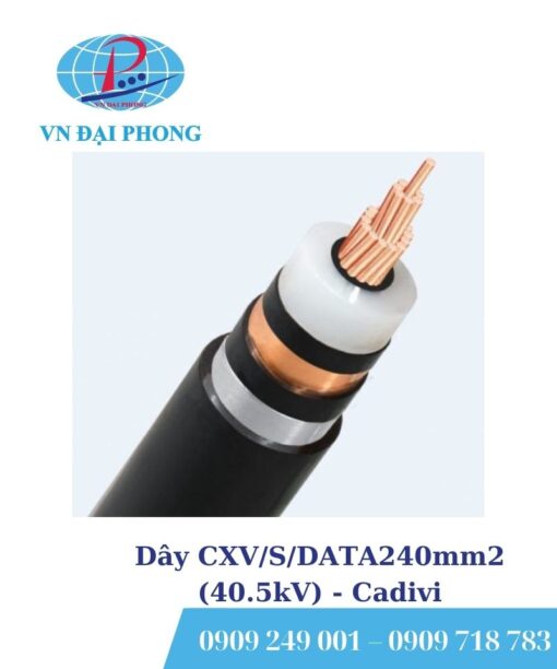 Dây cáp điện Cadivi CXV/S/DATA240mm2 (40.5kV)