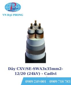 Dây cáp điện Cadivi CXV/SE-SWA3x35mm2-12/20 (24kV)