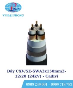 Dây cáp điện Cadivi CXV/SE-SWA3x150mm2-12/20 (24kV)
