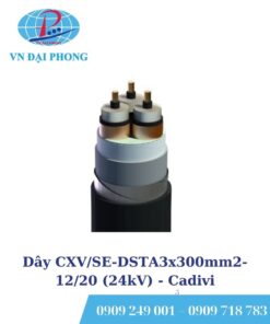 Dây cáp điện Cadivi CXV/SE-DSTA3x300mm2-12/20 (24kV)