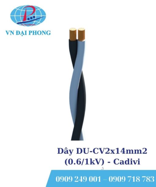 Dây cáp điện Cadivi DU-CV2x14mm2 (0.6/1kV)