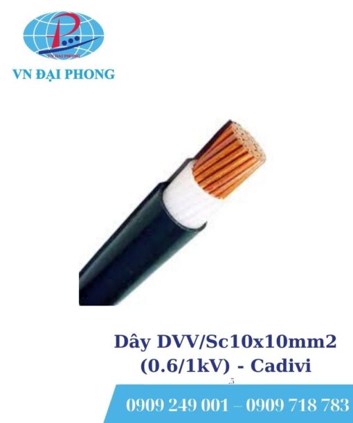Dây cáp điện Cadivi DVV/Sc10x10mm2 (0.6/1kV)