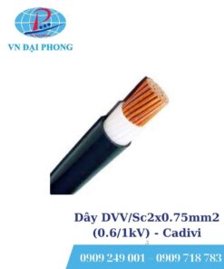 Dây cáp điện Cadivi DVV/Sc2x0.75mm2 (0.6/1kV)