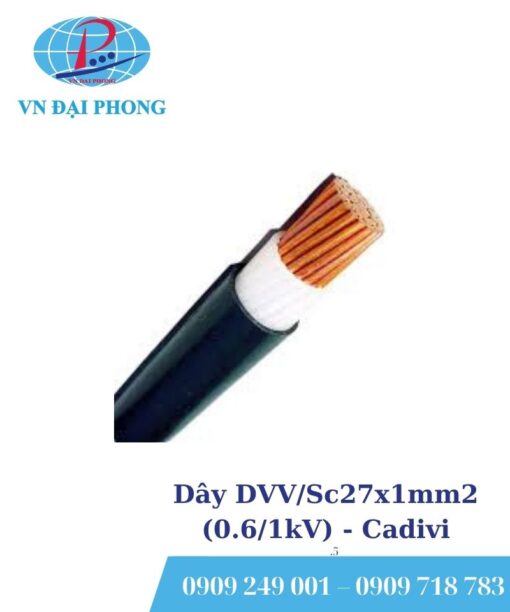 Dây cáp điện Cadivi DVV/Sc27x1mm2 (0.6/1kV)