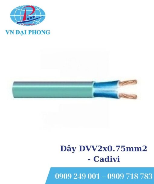 Dây cáp điện Cadivi DVV2x0.75mm2 (0.6/1kV)