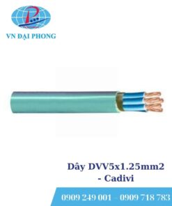Dây cáp điện Cadivi DVV5x1.25mm2 (0.6/1kV)